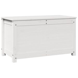 vidaXL Storage Box White 80x40x45.5 cm Solid Wood Pine