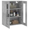 vidaXL Wall Mounted Cabinet Concrete Grey 69.5x34x90 cm