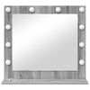 vidaXL Vanity Mirror Rectangular Grey Sonoma 60 x 55 x 18 cm