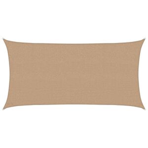 vidaXL Sunshade Sail 160 g/m&sup2; Taupe 2.5x5 m HDPE