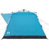 vidaXL Camping Tent Cabin 4-Person Blue Quick Release