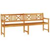 vidaXL Outdoor Bench Natural 220 x 56 x 90 cm Solid Acacia Wood