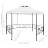 vidaXL Garden Gazebo 323x275x265 cm White 180 g/m²