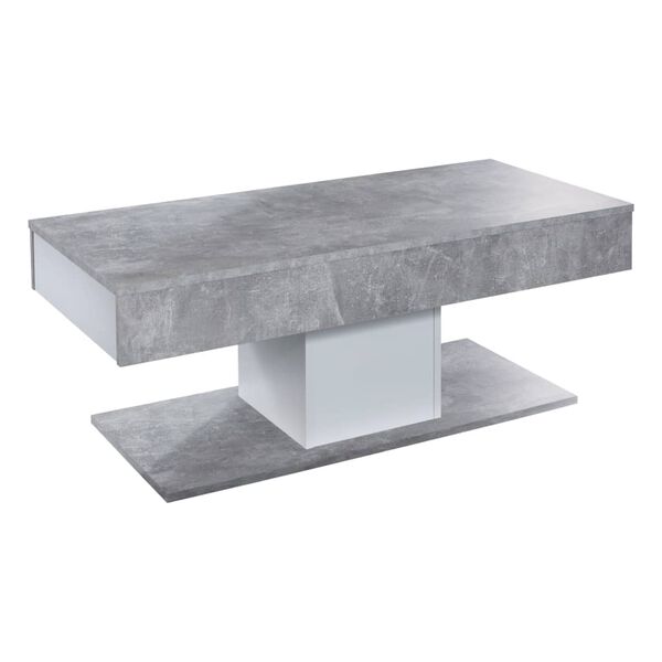 Trendteam Coffee Table Universal CT-124 Stone Grey and White