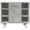 vidaXL 3 Piece Bathroom Furniture Set Concrete Grey Engineered Wood