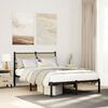 vidaXL Metal Bed Frame without Mattress Sonoma Oak 120x190 cm Small Double