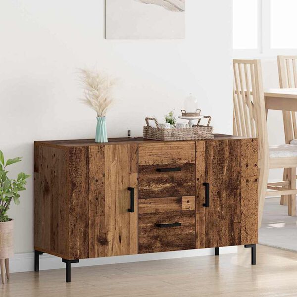 vidaXL Sideboard with Drawer Old Wood 100 x 36 x 60 cm Engineered Wood