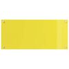 vidaXL Kitchen Backsplash Yellow 90 x 40 x 0.6 cm Tempered Glass