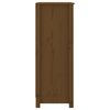 vidaXL Book Cabinet Honey Brown 80x35x97 cm Solid Wood Pine