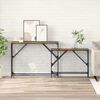 vidaXL Console Table 2 pcs Old Wood 100 x 28 x 75 cm Engineered Wood