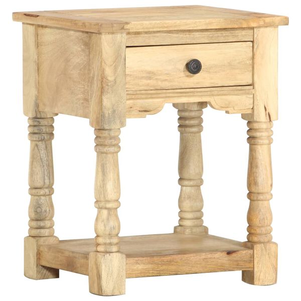 vidaXL Bedside Cabinet 40x35x50 cm Solid Mango Wood
