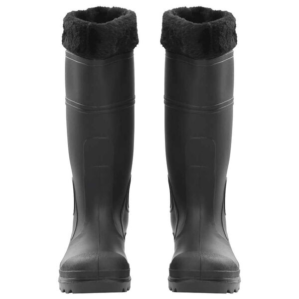 vidaXL Rian Boots with Removable Socks Black Size 40 PVC