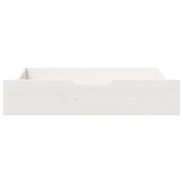 vidaXL Under-Bed Drawers 2 pcs White 80x55x17 cm Solid Wood Pine