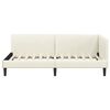 vidaXL Corner Bed Frame with Headboard Cream 80 cm x 200 cm Velvet