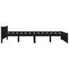 3103553 vidaXL Bed Frame without Mattress with Drawers Black 140x190 cm (815028+814998)