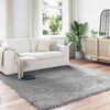 vidaXL Faux Sheepskin Rug Tafalla Grey 200 x 200 cm Polyester