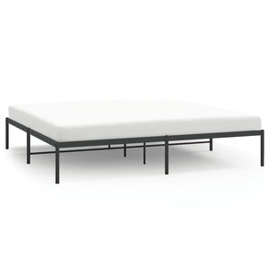 vidaXL Metal Bed Frame without Mattress Black 183x213cm