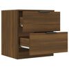 vidaXL Bedside Cabinets 2 pcs Brown Oak Engineered Wood