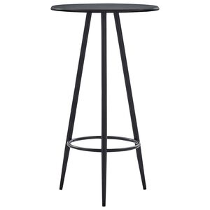 vidaXL Bar Table | Black | MDF, Steel | 60x107.5 cm | A Must-Have | Bar Table