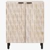vidaXL Sideboard White Wash Finish 60 x 33 x 75 cm Solid Mango Wood