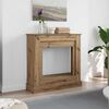 vidaXL Fireplace Surround Artisan Oak 90x30x90 cm Engineered Wood