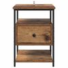 vidaXL Bedside Cabinet 2 pcs Old Wood 40 x 42 x 56 cm Engineered Wood
