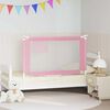 vidaXL Toddler Safety Bed Rail Pink 120x25 cm Fabric