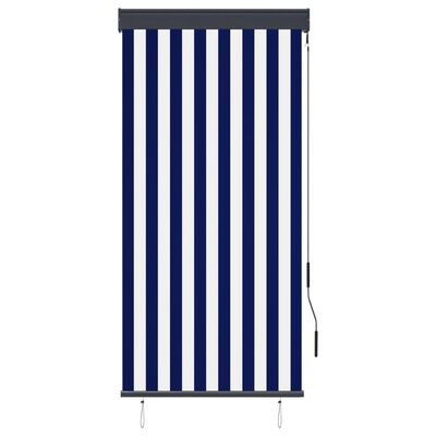 vidaXL Outdoor Roller Blind 80x250 cm Blue and White