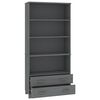 vidaXL Highboard HAMAR Solid Wood Pine Dark Grey