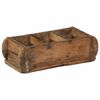 vidaXL Tray with Storage Brown 30 x 14 x 9 cm