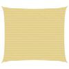 vidaXL Sunshade Sail 6 x 7 m HDPE Rectangular Yellow and White