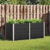 vidaXL Garden Raised Bed 200x100x91 cm WPC Grey
