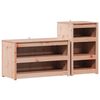 vidaXL Outdoor Kitchen Cabinet MEPPEL 2 pcs White Solid Pine Wood