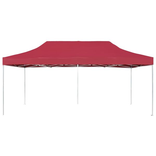 vidaXL Professional Folding Party Tent Aluminium 6x3 m Wine Red