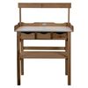 Esschert Design Potting Table with Drawer and Rack Brown