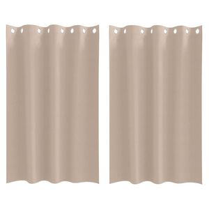 vidaXL Blackout Curtains with Rings 2 pcs Taupe 175 x 140 cm Polyester