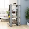 vidaXL Book Cabinet/Room Divider Concrete Grey 80x30x123.5 cm