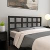 vidaXL Bed Headboard Black 165.5x4x100 cm Solid Wood Pine