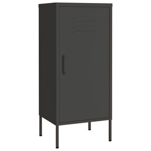 vidaXL Storage Cabinet Anthracite 42.5x35x101.5 cm Steel