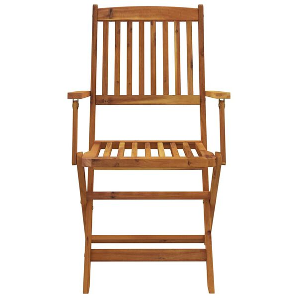 vidaXL 5 Piece Folding Outdoor Dining Set Solid Acacia Wood