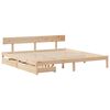 vidaXL Bed Frame without Mattress 180x200 cm Super King Solid Wood Pine