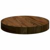 vidaXL Table Top Light brown Ø 30 x 4 cm Solid oak wood