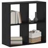 vidaXL Book Cabinet Black Oak 69.5 x 29 x 69.5 cm Engineered Wood