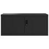 vidaXL File Cabinet Black 90x40x145 cm Steel