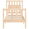 vidaXL Bed Frame without Mattress Small Single Solid Wood Pine