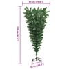 vidaXL Upside-down Artificial Pre-lit Christmas Tree with Ball Set PVC