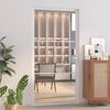 vidaXL Interior Door 102.5x201.5 cm White ESG Glass and Aluminium