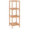 vidaXL Bathroom Shelf 36x36x112 cm Solid Wood Walnut