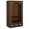 vidaXL Wardrobe Brown 87x49x159 cm Fabric