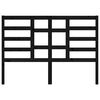 vidaXL Bed Headboard Black 156x4x104 cm Solid Wood Pine